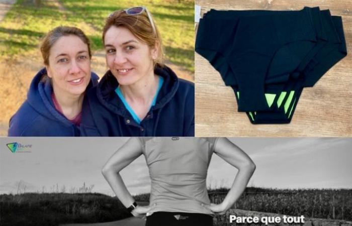 Adrienne, i pantaloni sportivi antigoccia nati a Meursault: quando due sorelle affrontano il disagio con stile e umorismo!