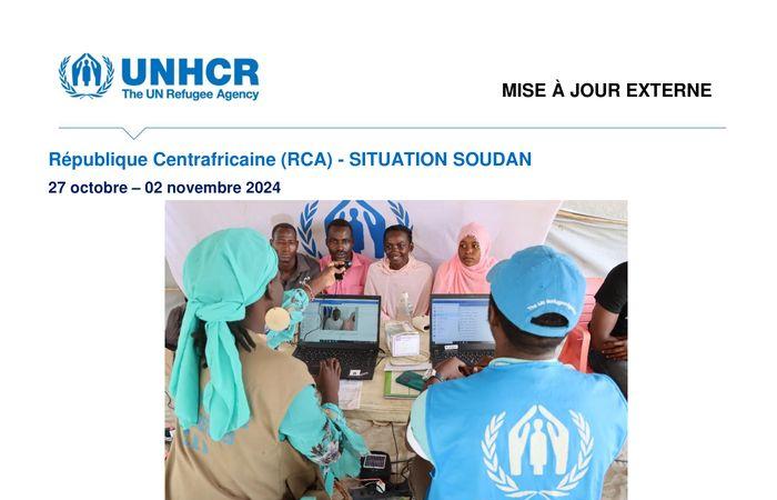 Repubblica Centrafricana (CAR) – Situazione in Sudan, aggiornamento esterno, 27 ottobre – 2 novembre 2024 – Repubblica Centrafricana