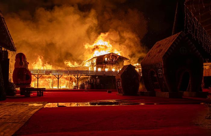 Devastante incendio al villaggio di Natale Barcarès: il mercatino di Natale parzialmente distrutto prima della sua apertura