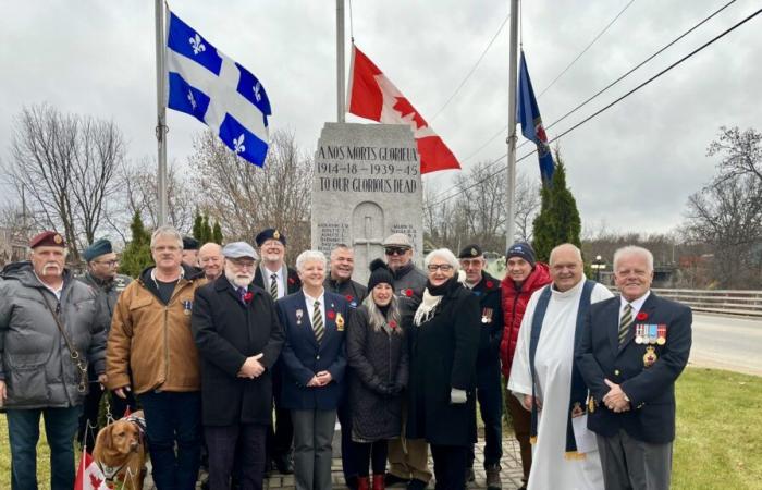 La Legione reale canadese di Maniwaki celebra il Giorno della Memoria