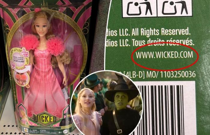 Un link sulle scatole delle bambole del film “Wicked” porta ad un sito porno… La Mattel si scusa