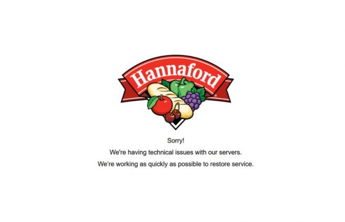 Sito web di Hannaford, app ancora inattiva a causa di problemi di sicurezza informatica