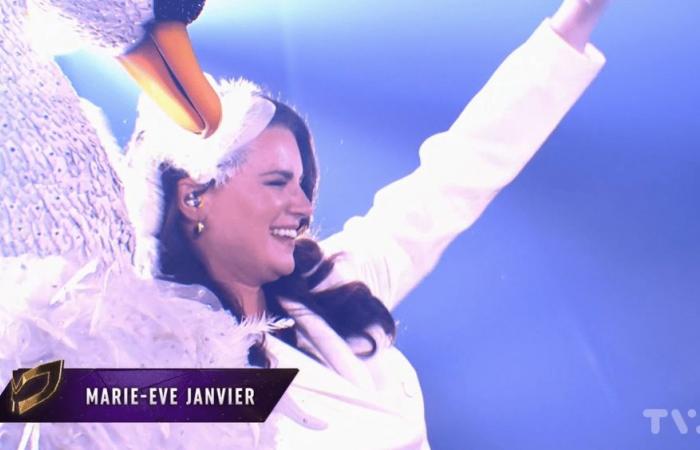 Marie-Ève ​​​​Janvier offre una performance spettacolare sul set di Masquerade Singers