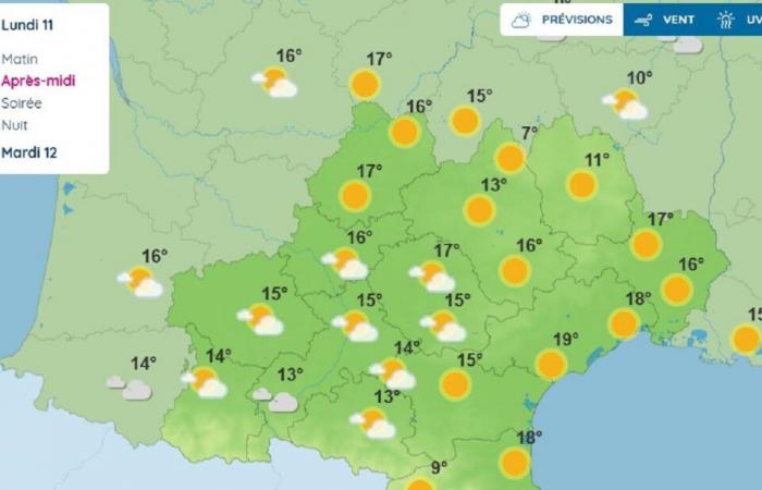 che tempo farà a Tolosa e in Occitania secondo Météo France?