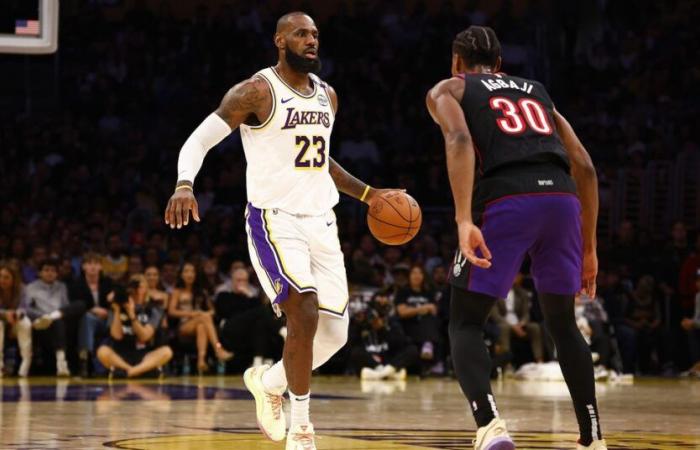 I Raptors cadono contro i Lakers nel secondo tempo, 123-103