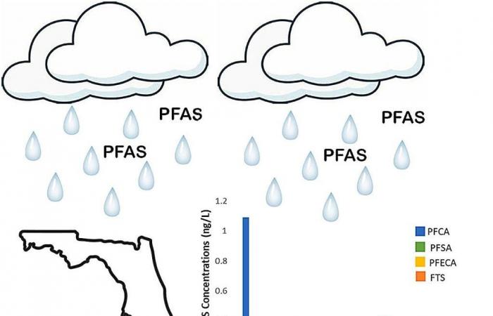 L’analisi dell’acqua piovana rivela che contiene composti “chimici per sempre” o “chimici per la vita”, PFAS!