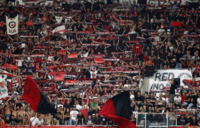 OGC Nice – LOSC: L'omaggio dei tifosi del Nizza ai Dogues Virage Est