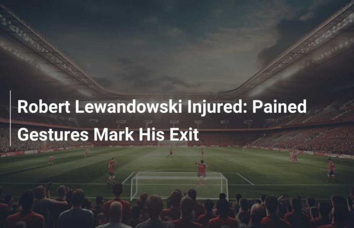 Robert Lewandowski infortunato: gesti dolorosi segnano la sua uscita