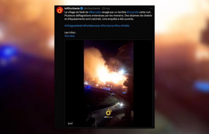 un incendio devasta il villaggio natalizio di Barcarès, aperta un'inchiesta (video)