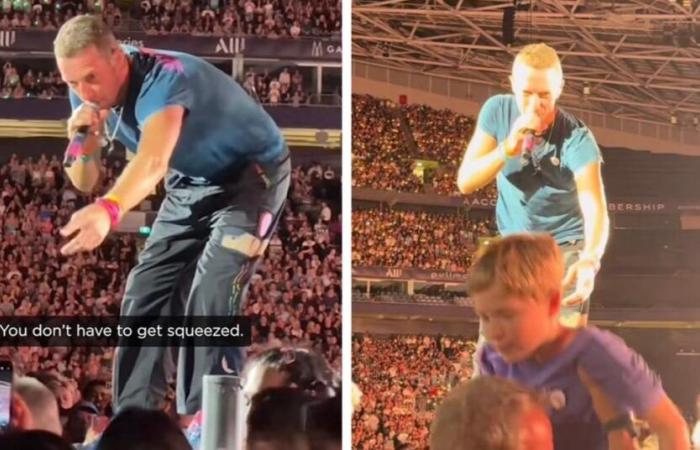 il cantante Chris Martin interrompe lo spettacolo e salva un bambino soffocato dalla folla (video)