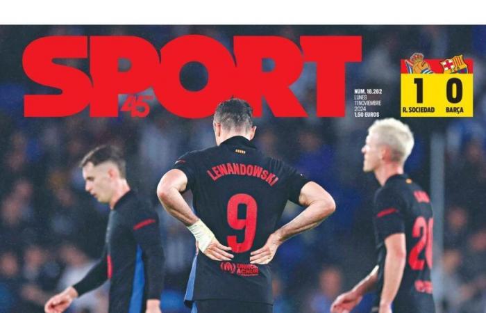 La copertina SPORT di oggi lunedì 11 novembre 2024