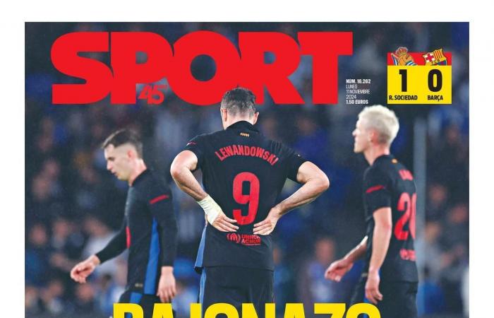 La copertina SPORT di oggi lunedì 11 novembre 2024