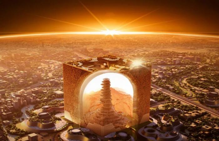 Il Mukaab, lo stravagante futuro cubo gigante nel cuore di Riad