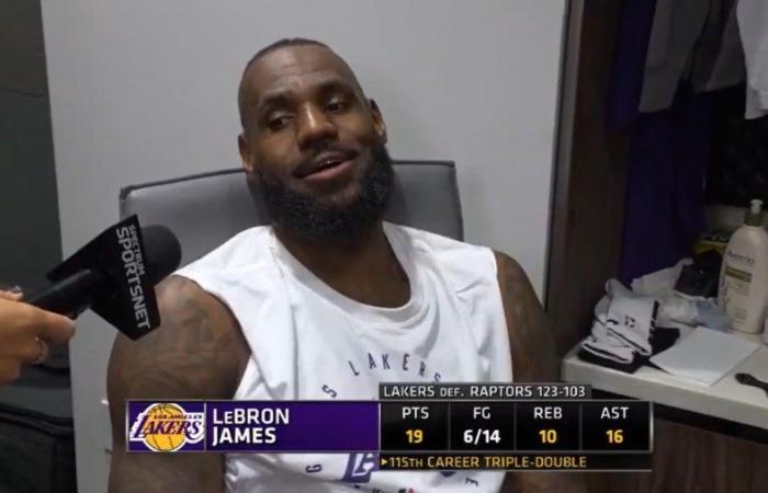 LeBron James batte il proprio record e individua i fan mentre i fan fanno la stessa battuta