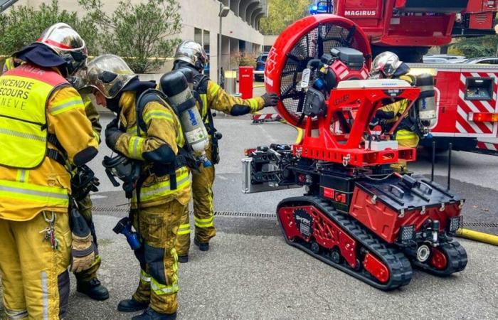 Primo intervento per un robot dei vigili del fuoco di Ginevra