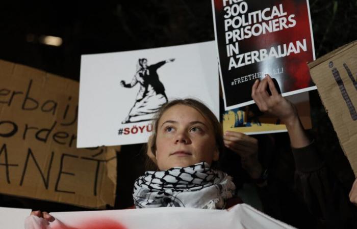 Greta Thunberg manifesta in Georgia per denunciare l'”autoritarismo”