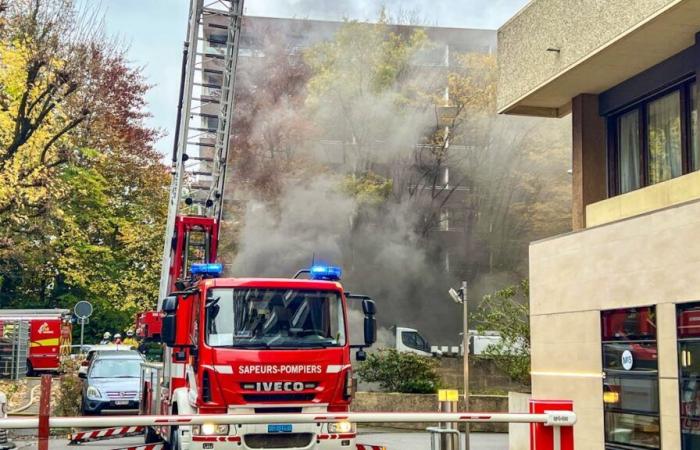 Due veicoli in fiamme in un parcheggio a Ginevra, robot sul ponte