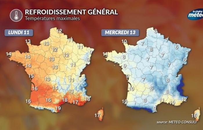 Calo delle temperature: cambiamento dell'atmosfera nei prossimi giorni