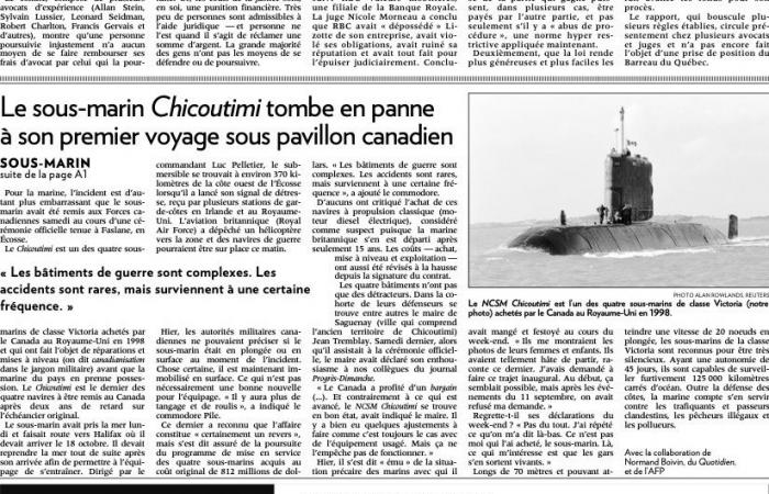 Giorno della Memoria | 20 anni fa, l’incubo dell’HMCS Chicoutimi