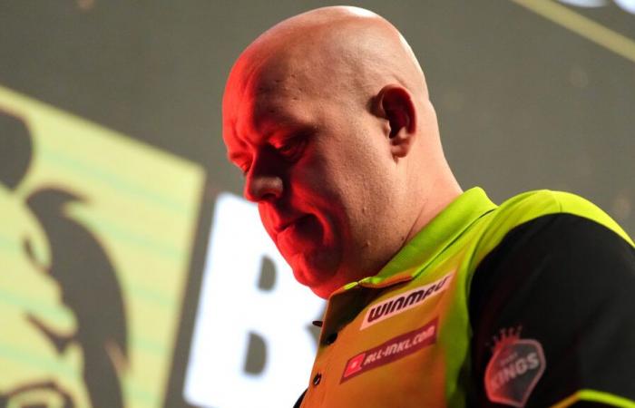 L’anno sterile di Michael van Gerwen continua, eliminato dalla fase a gironi del Grand Slam of Darts a 14 anni da Ryan Joyce