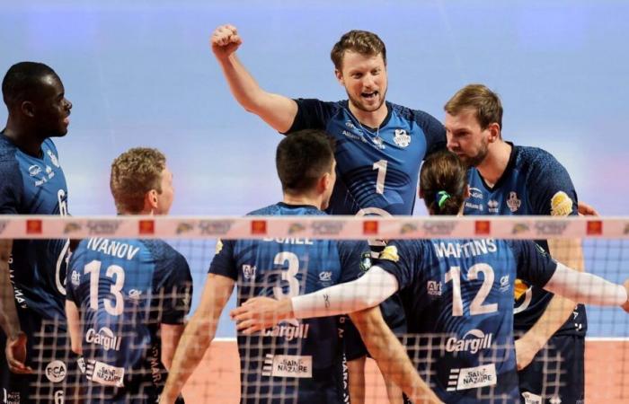 I giocatori di pallavolo del Saint-Nazaire scoprono la Champions League contro un club prestigioso