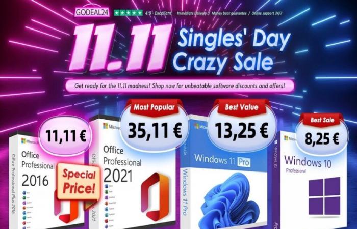 Acquista Microsoft Office for life da € 11,11 durante il Single Day su Godeal24 ????