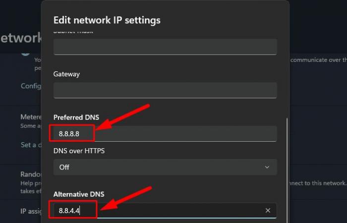 Impossibile trovare l’indirizzo DNS in Windows 11