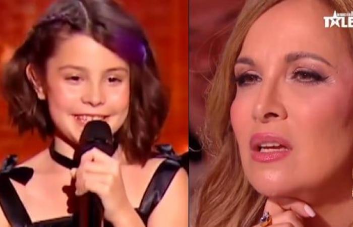 a 10 anni, ha preso il posto di Mylène Farmer in “Incroyable talent” e si è arrabbiata