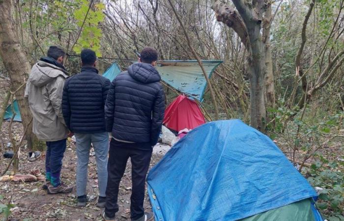 Nel nord della Francia, gli esuli manifestano il desiderio di attraversare la Manica