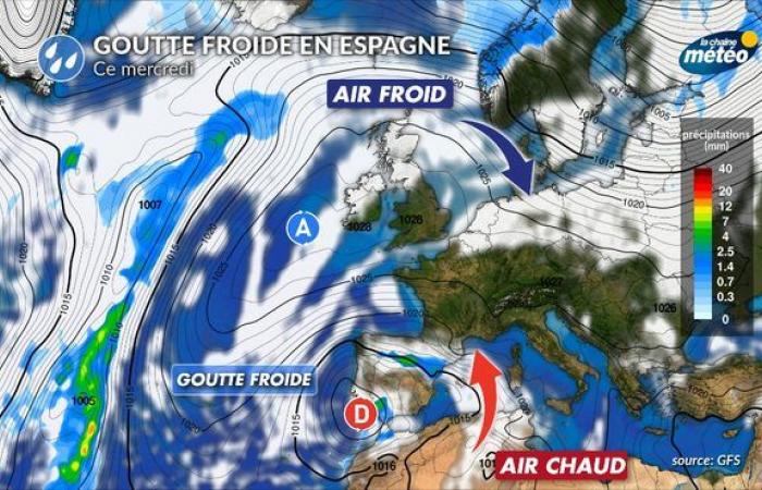 Meteo Francia-Spagna: torna la “goccia fredda” con la sua quota di inondazioni, l'ultima volta ci furono 222 morti