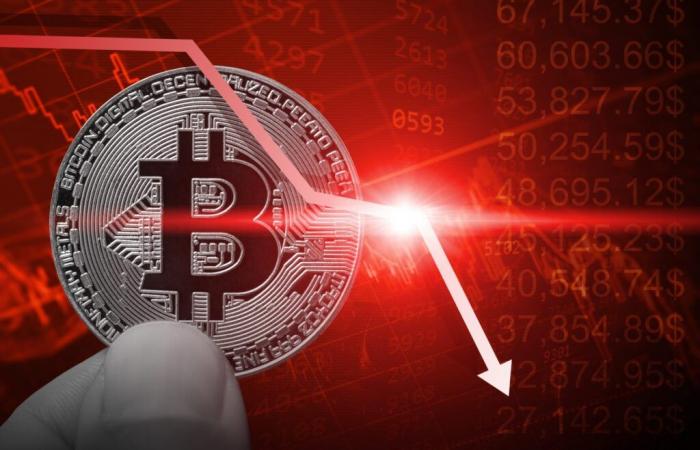 Il prezzo del Bitcoin crolla dopo il tentativo fallito di superare i 90.000 dollari