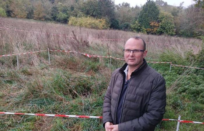 la strada del cimitero tagliata in un villaggio degli Yvelines