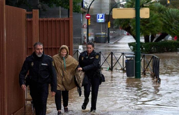 un nuovo episodio di freddo fino a giovedì, Malaga sott'acqua