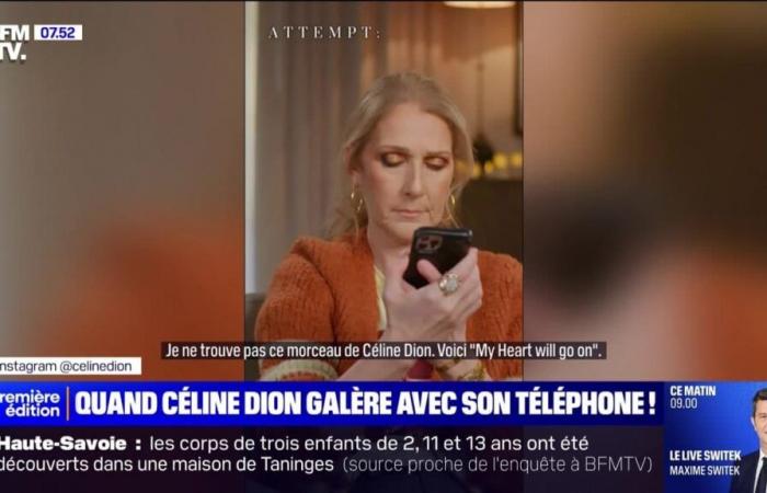 Quando Celine Dion lotta con il suo telefono!