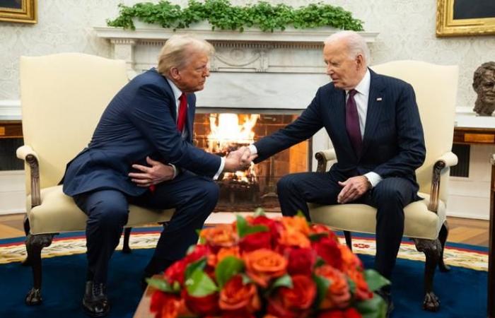 Joe Biden riceve Donald Trump alla Casa Bianca