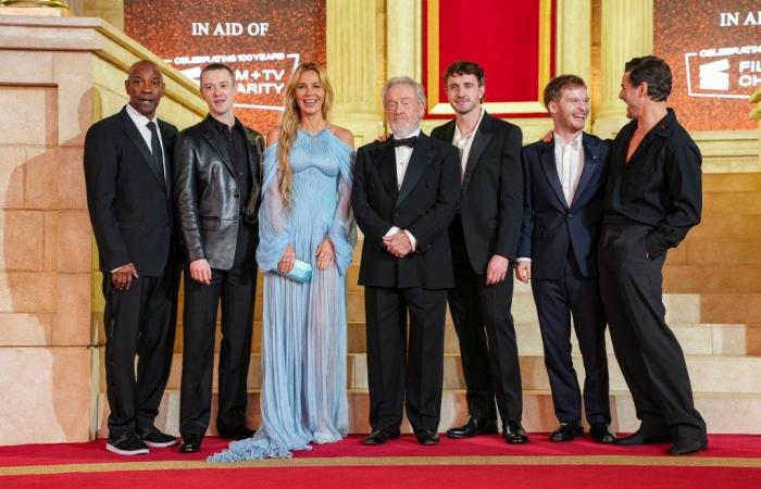 Paul Mescal, Connie Nielsen e Denzel Washington hanno calcato il tappeto rosso alla première reale londinese di ‘Il Gladiatore II’ — foto