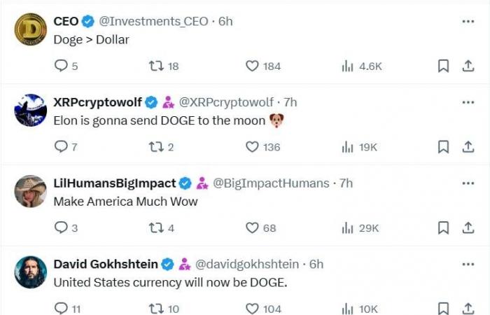 Elon Musk fa esplodere l'esercito DOGE con entusiasmo con il tweet DOGE