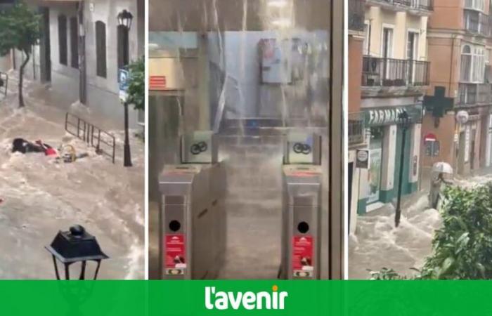 Metropolitana chiusa, evacuate 3mila persone: nuove piogge torrenziali a Malaga, a due settimane dalle inondazioni in Spagna (video)