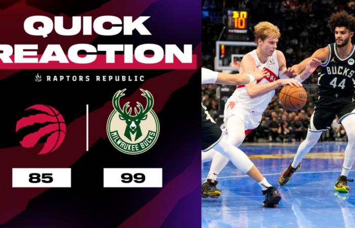 Reazione rapida: Raptors 85, Bucks 99