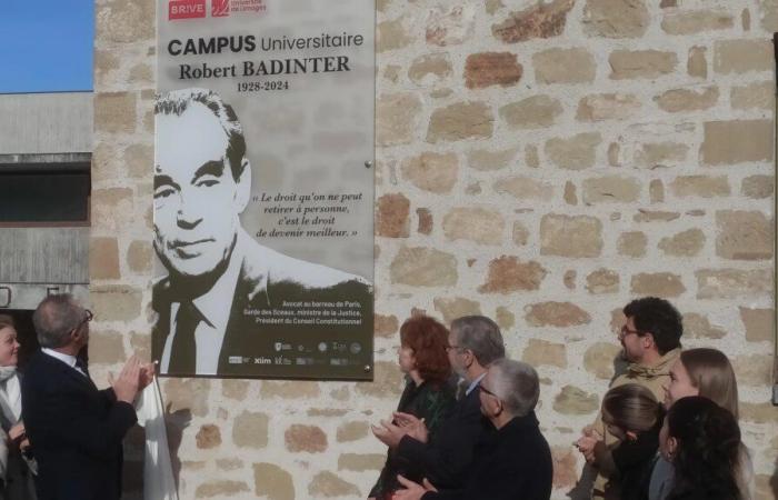 Il campus universitario di Brive è ufficialmente diventato il campus universitario Robert Badinter