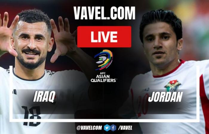 Aggiornamenti del punteggio LIVE Iraq vs Giordania (0-0) | 14 novembre 2024