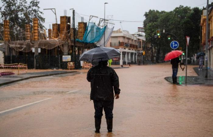 piogge torrenziali cadono su Malaga, Valencia ancora colpita