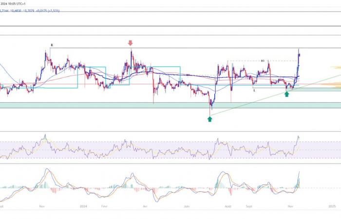 Criptovalute: gli acquirenti tornano su XRP? Analisi tecnica al 14 novembre 2024