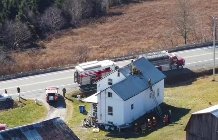 Incendio in un’abitazione a Saint-Magloire