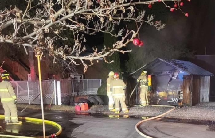 Incendio in un garage a Pohénégamook