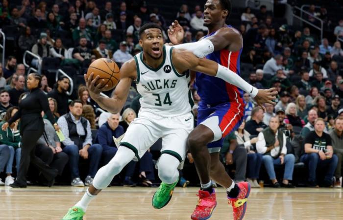 Giannis Antetokounmpo esplode per 59 punti mentre i Bucks superano i Pistons ottenendo le prime vittorie consecutive della stagione