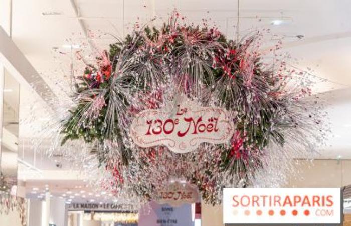 Inaugurazione delle vetrine e dell'albero di Natale delle Galeries Lafayette 2024 con Vianney in vetrina