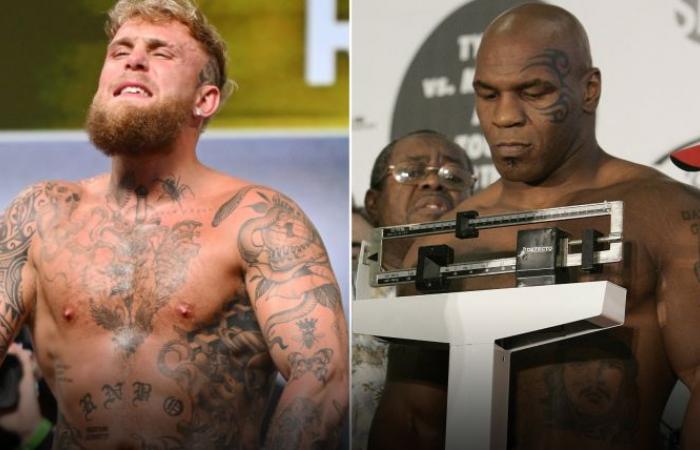 Jake Paul contro Mike Tyson pesa: Tyson schiaffeggia Paul durante il faccia a faccia, meno di un chilo separa i combattenti