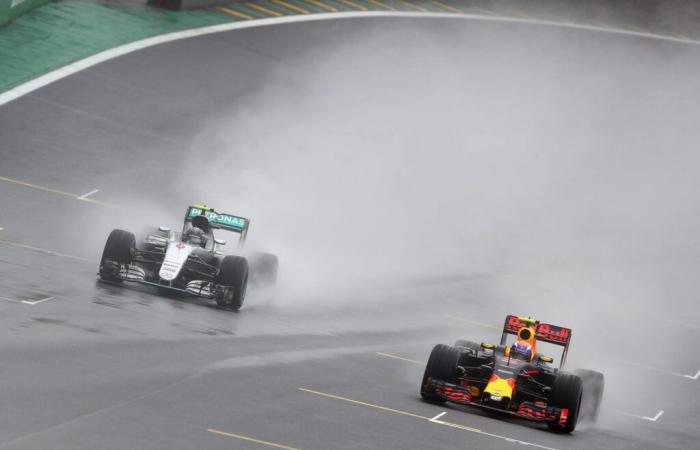 Otto anni fa, la masterclass di Verstappen in Brasile sotto la pioggia