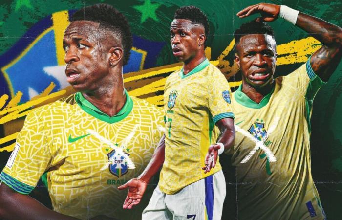 Cinque gol in cinque anni: Vinicius Jr deve migliorare il suo triste record con il Brasile o rischiare l’imbarazzo della Coppa del Mondo nel 2026.